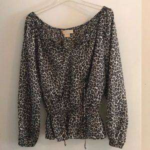 Leopard Michael Kors silk blouse